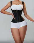 Corset Modelador Cintura Alta com Alças e Zíper