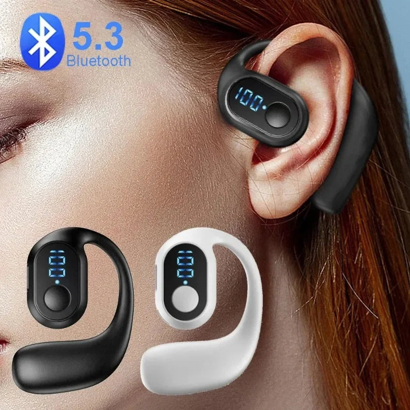 Fone de Ouvido Bluetooth com Display Digital e Controle Touch
