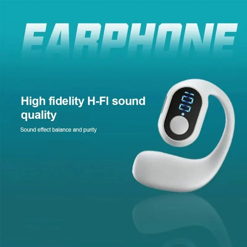 Fone de Ouvido Bluetooth com Display Digital e Controle Touch