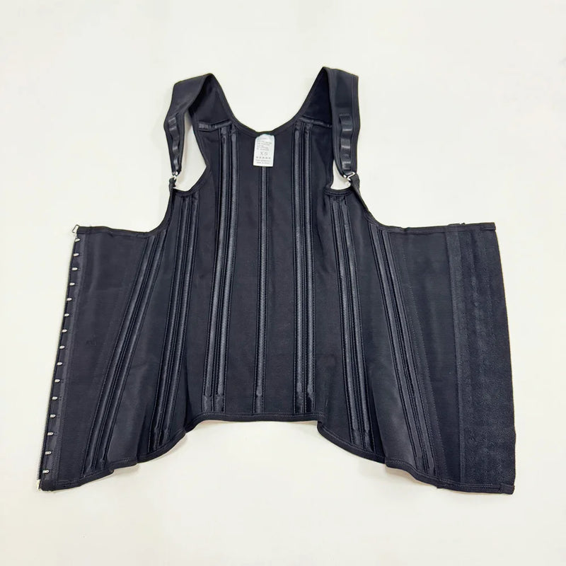 Corset Modelador Cintura Alta com Alças e Zíper