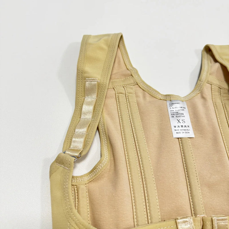 Corset Modelador Cintura Alta com Alças e Zíper
