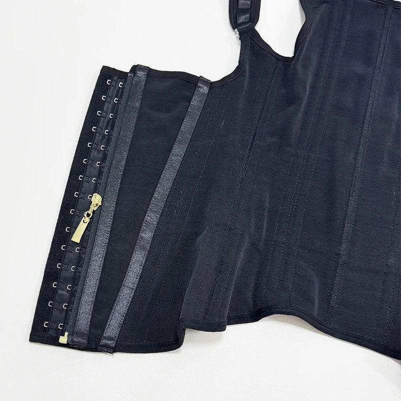 Corset Modelador Cintura Alta com Alças e Zíper