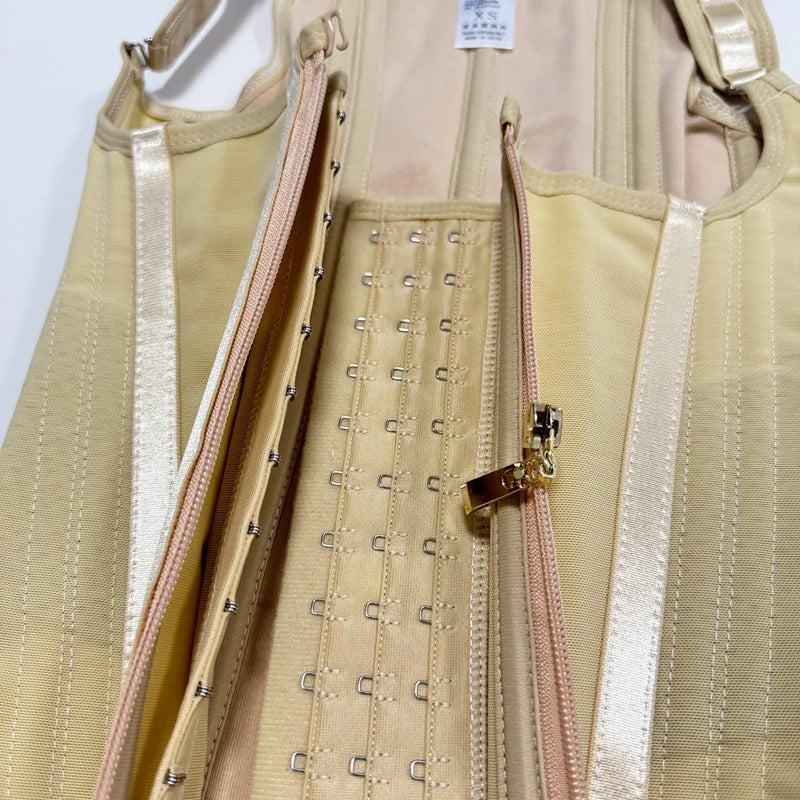 Corset Modelador Cintura Alta com Alças e Zíper
