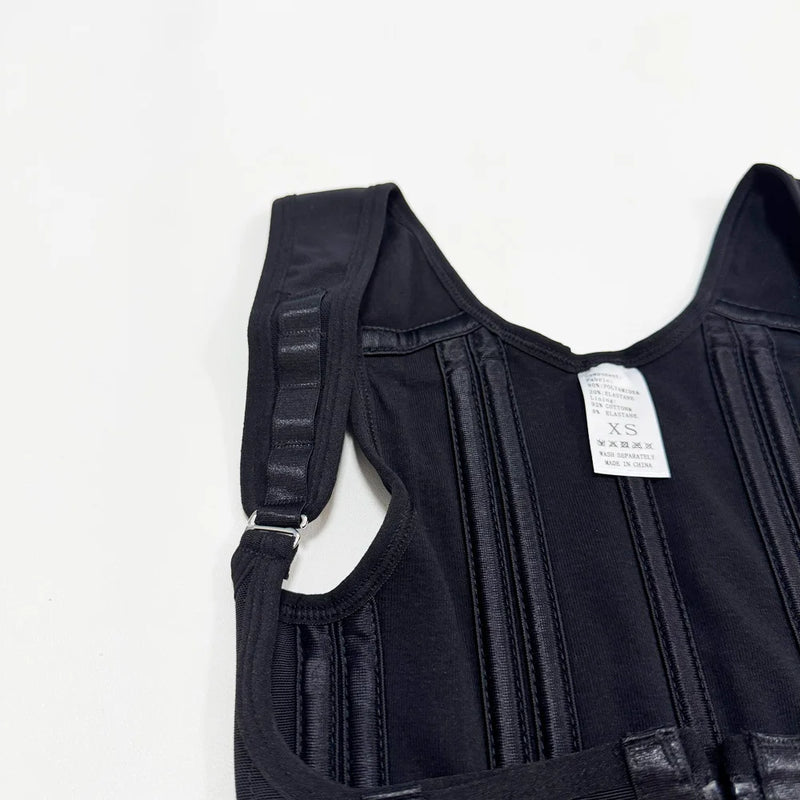 Corset Modelador Cintura Alta com Alças e Zíper